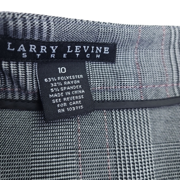 Larry Levine Stretch Grey Skirt Sz 10 - Picture 5 of 9